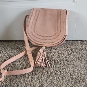 Vince Camuto Blush Crossbody Bag with Tassel
